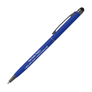 Customized Soft Touch Falon Slim Pen with Gunmetal Trim