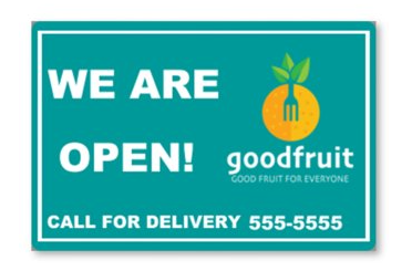 Custom 3'x2' 2-Sided Corrugated Plastic Yard Sign